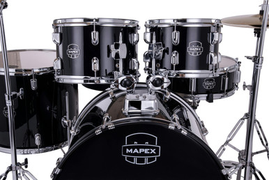 Mapex Comet 20" Acoustic Drum Kit in Dark Black - Image 2