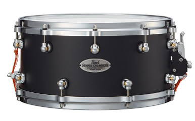 Pearl Dennis Chambers Signature 14x6.5 Snare Drum in Matte Black
