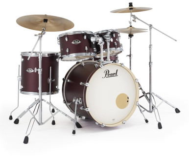 Pearl Export 20" Acoustic Drum Kit in Satin Scarlet