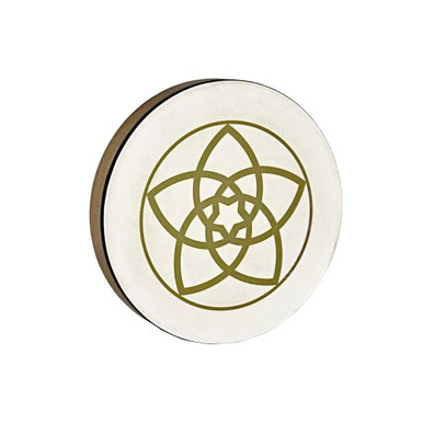Meinl Sonic Energy Frame Drum 16 inch Diameter: Venus Flower Design Hand Select Goat Skin Head