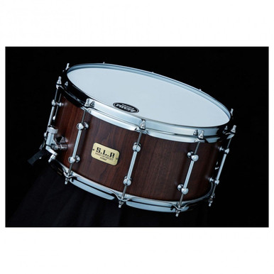 Tama SLP 14x6.5 Walnut Snare Drum in Matte Black - Image 2