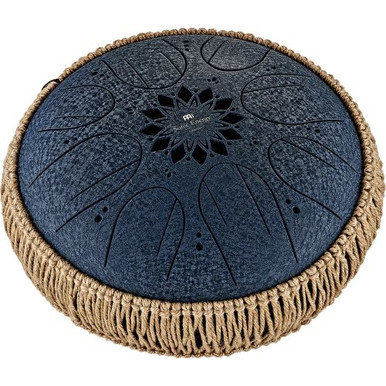 Meinl Sonic Energy 10in Medium Octave Steel Tongue Drum C Minor 8 Notes 432 Hz Navy Blue