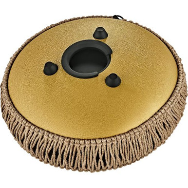 Meinl Sonic Energy 10in Medium Octave Steel Tongue Drum C Major 8 Notes 432 Hz Gold - Image 2