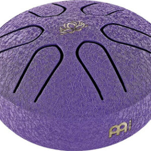Meinl Sonic Energy Pocket Steel Tongue Drum Purple A Major Lotus Flower 3in / 7.6 cm diameter
