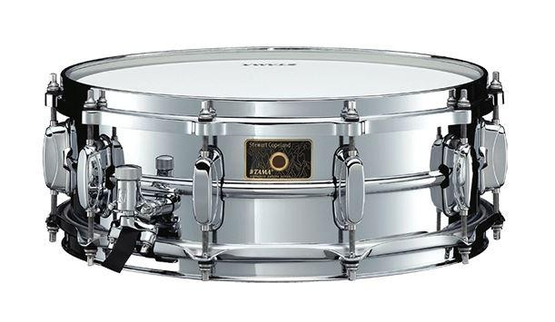 TAMA SC145 Stewart Copeland 14 x 5" Signature Snare in Chrome over Brass - Image 4
