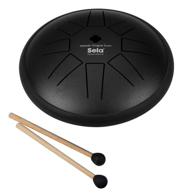 Sela Melody Tongue Drum 6in C Maj Black