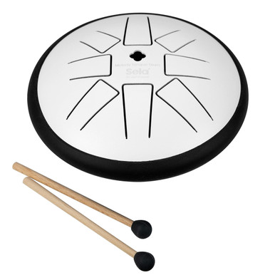 Sela Melody Tongue Drum 6in G Min White