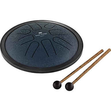Meinl Sonic Energy Small Steel Tongue Drum Navy Blue G Minor 8 Notes 7in / 18 cm diameter