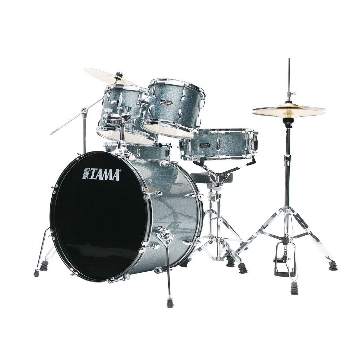 Tama Stagestar 22" Acoustic Drum Kit in Sea Blue Mist - Image 5