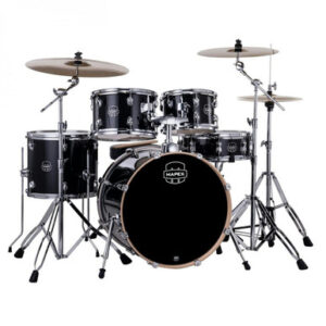 Mapex Venus 20" Acoustic Drum Kit in Black Galaxy Sparkle - Image 1
