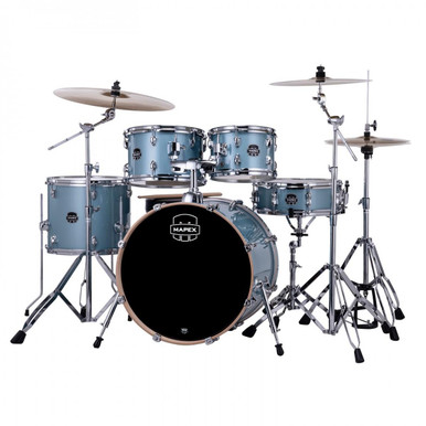 Mapex Venus 20" Acoustic Drum Kit in Aqua Blue Sparkle - Image 6