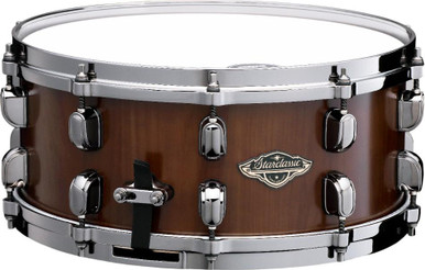Tama Starclassic Walnut Birch 14x6 inch Snare Drum in Matte Brown - Image 2