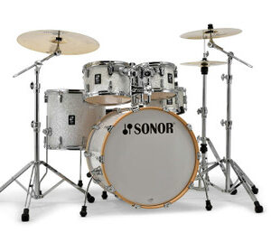 Sonor AQ2 Stage 22" Acoustic Drum Kit in White Marine Pearl - Image 1
