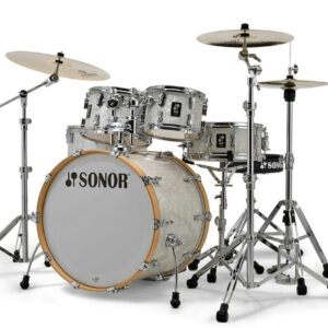 Sonor AQ2 Stage 22" Acoustic Drum Kit in White Marine Pearl - Image 5