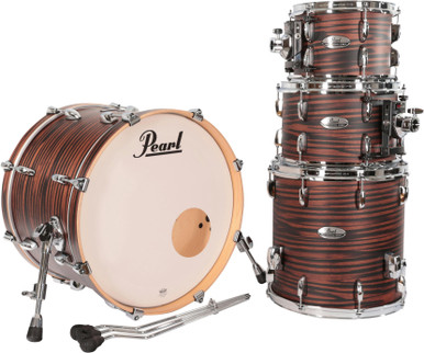 Pearl Professional Series 20" Acoustic Drum Kit in Matte Mocha Swirl