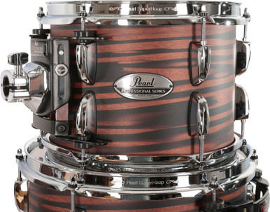 Pearl Professional Series 20" Acoustic Drum Kit in Matte Mocha Swirl - Image 6