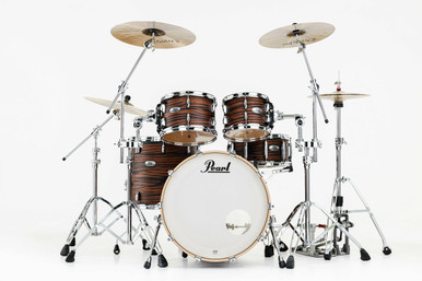 Pearl Professional Series 20" Acoustic Drum Kit in Matte Mocha Swirl - Image 2