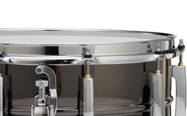 Pearl SensiTone Heritage 14x5 Black Brass Alloy Snare Drum - Image 6