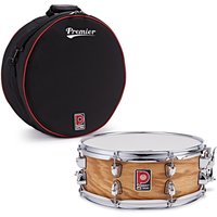 Premier Artist 14" x 5.5" Birch Snare Drum & Soft Case Antique Ash - Image 2