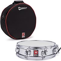Premier Artist 14" x 4" Steel Snare Drum Chrome & Soft Case - Image 2