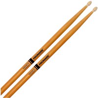 Promark Rebound 7A ActiveGrip Clear Hickory Drumsticks Wood Tip - Image 2