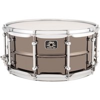 Ludwig Universal 14 x 6.5 Black Brass Snare Drum Chrome Hardware - Image 2