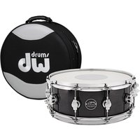 DW Drums Performance Series 14" x 6.5" Snare Drum Ebony Stain & Case - Image 2