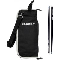 Ahead Drumstick Bag & Lars Ulrich Signature Sticks Black/Grey - Image 2