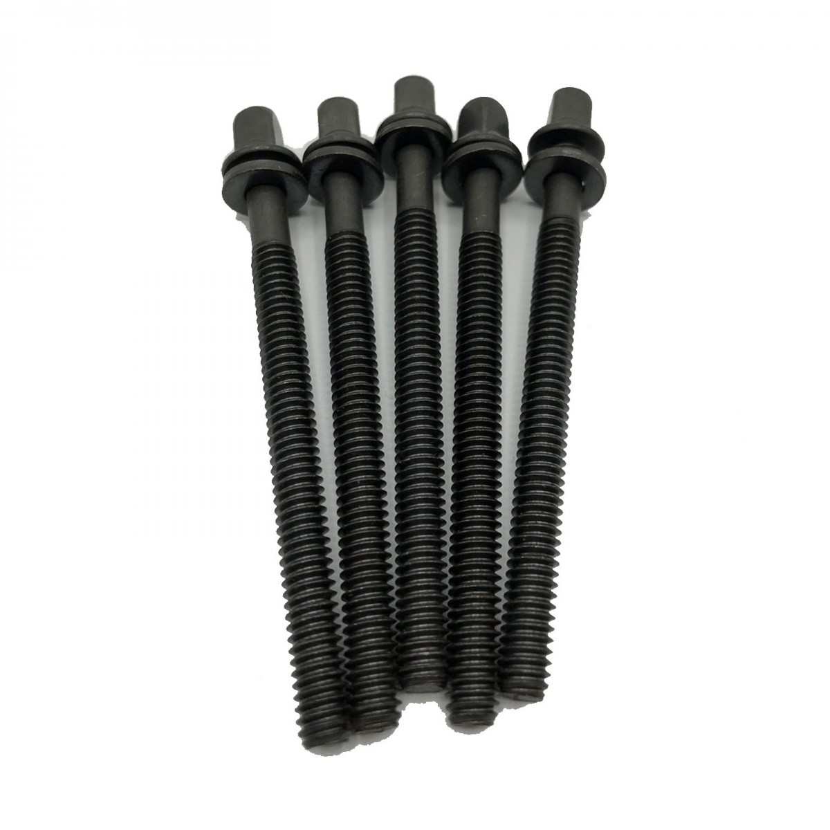 WorldMax 75mm Tension Rods 5 Pack Black