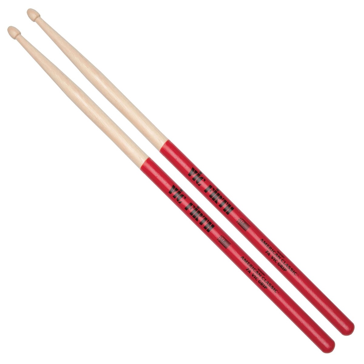 Vic Firth American Classic 7AVG Drumsticks Wood Tip with Vic Grip