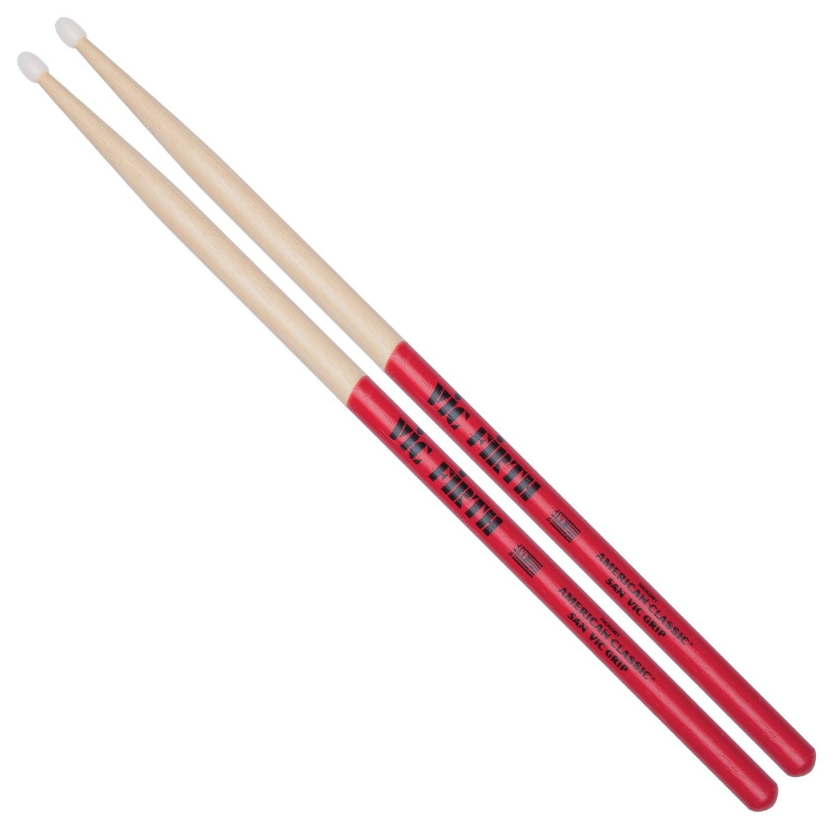 Vic Firth American Classic 5ANVG Drumstick Nylon Tip with Vic Grip