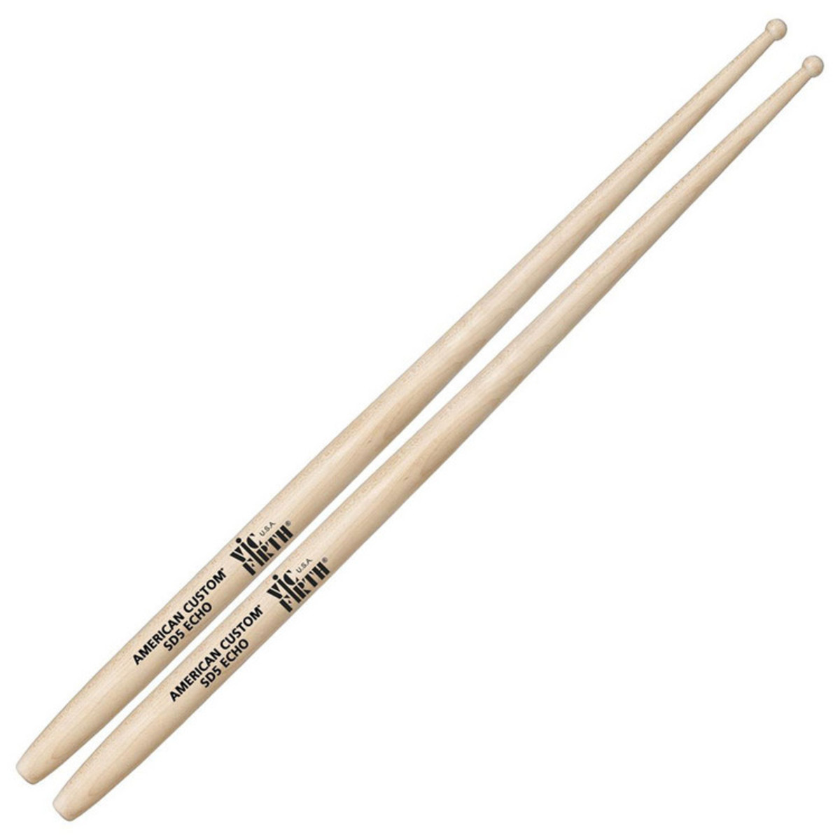 Vic Firth American Custom SD5 Echo Drumsticks Wood Tip