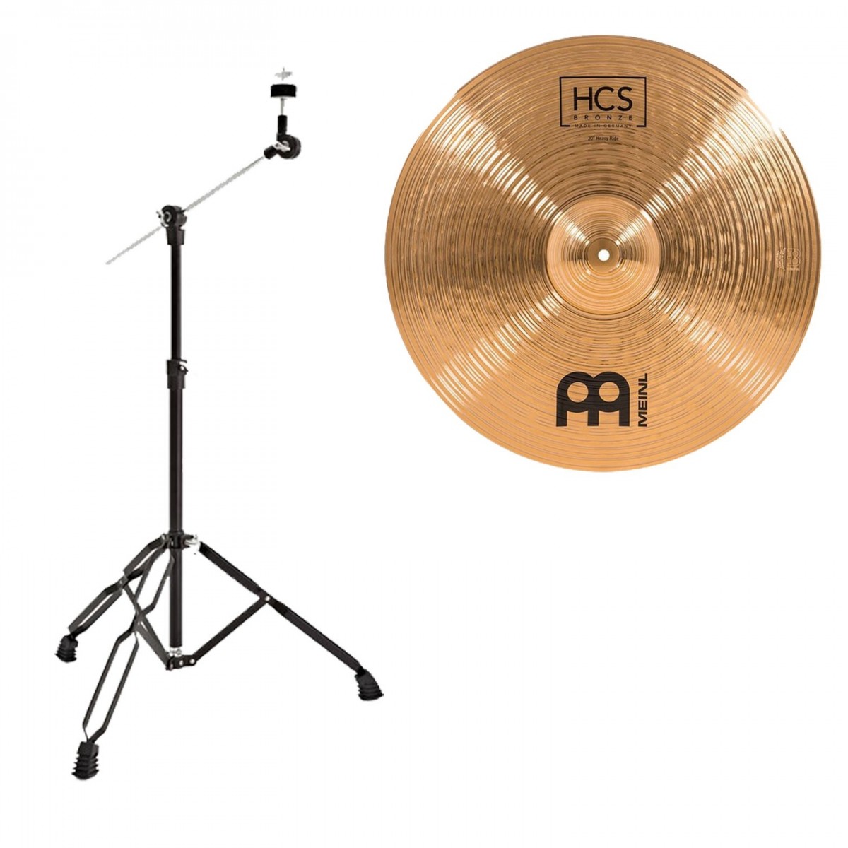 Meinl HCS Bronze 20" Heavy Ride & Boom Arm Stand Black