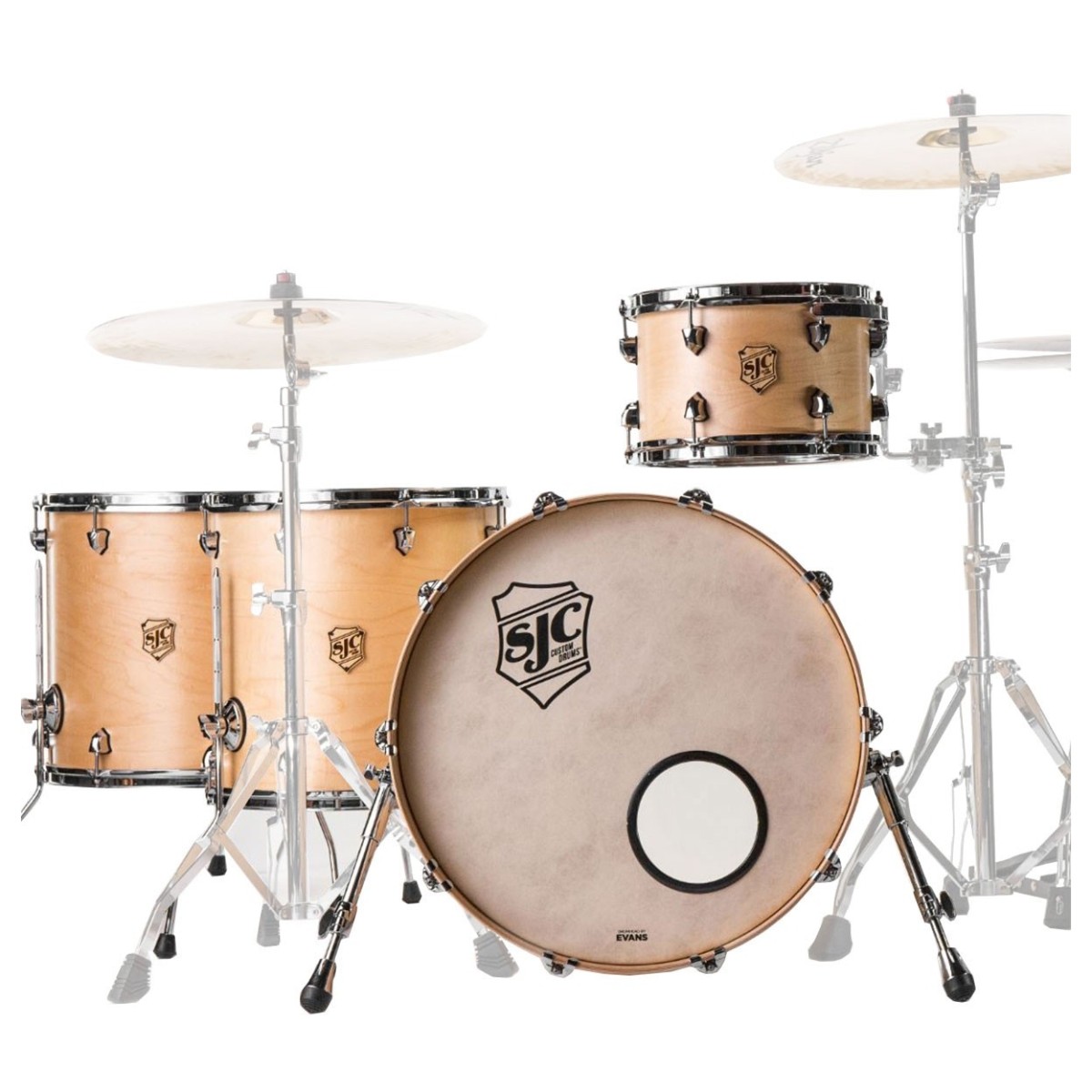 SJC Drums Tour Series 4pc Shell Pack Natural