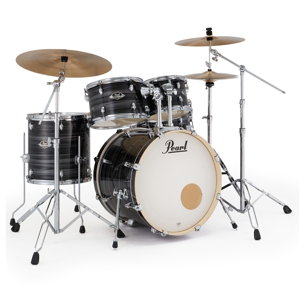 Pearl Export 20 Fusion Drum Kit Graphite Silver Twist