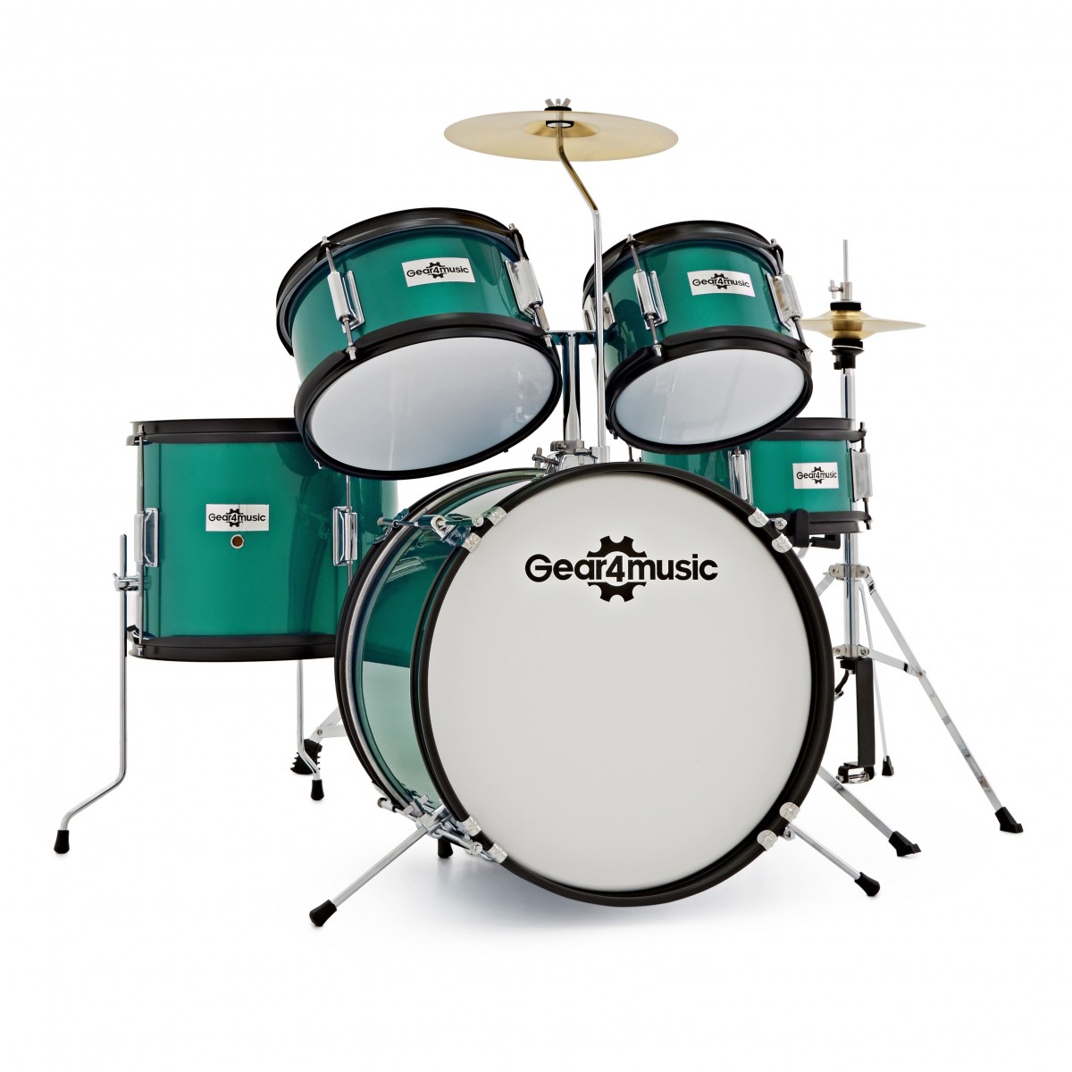 Junior 5 Piece Drum Kit Green