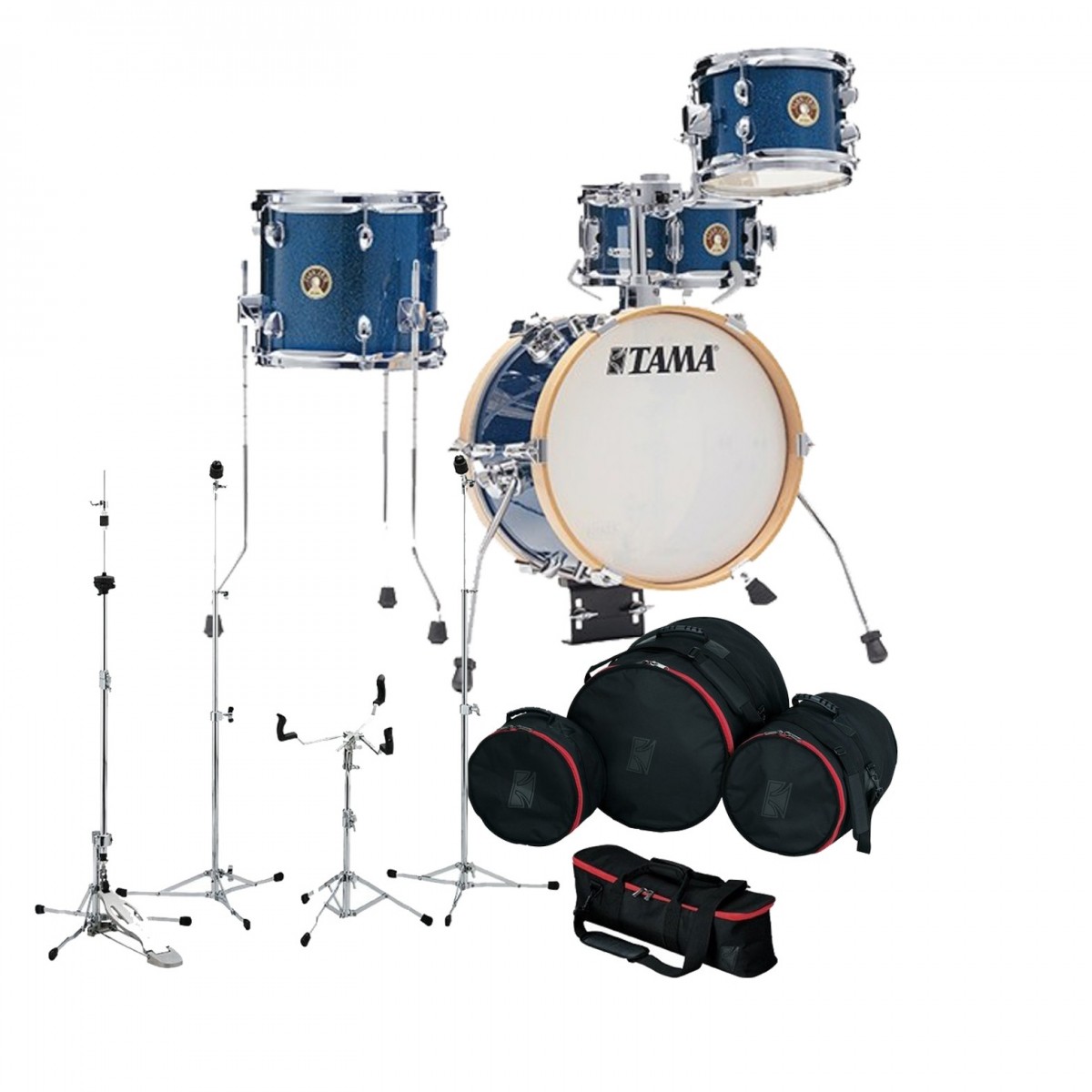 Tama Club-JAM 14" Flyer Gig Pack with Hardware and Bags Indigo Sparkle