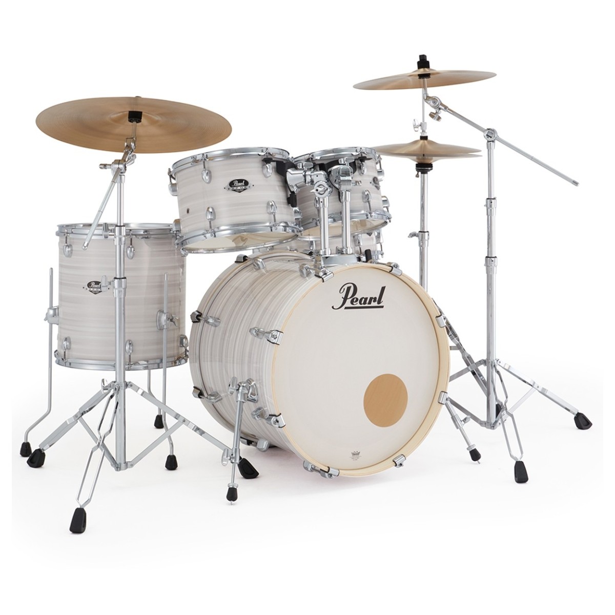 Pearl Export 20 Fusion Drum Kit Slipstream White