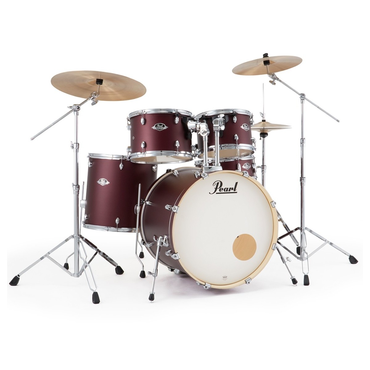 Pearl Export 22 Rock Drum Kit Satin Scarlet