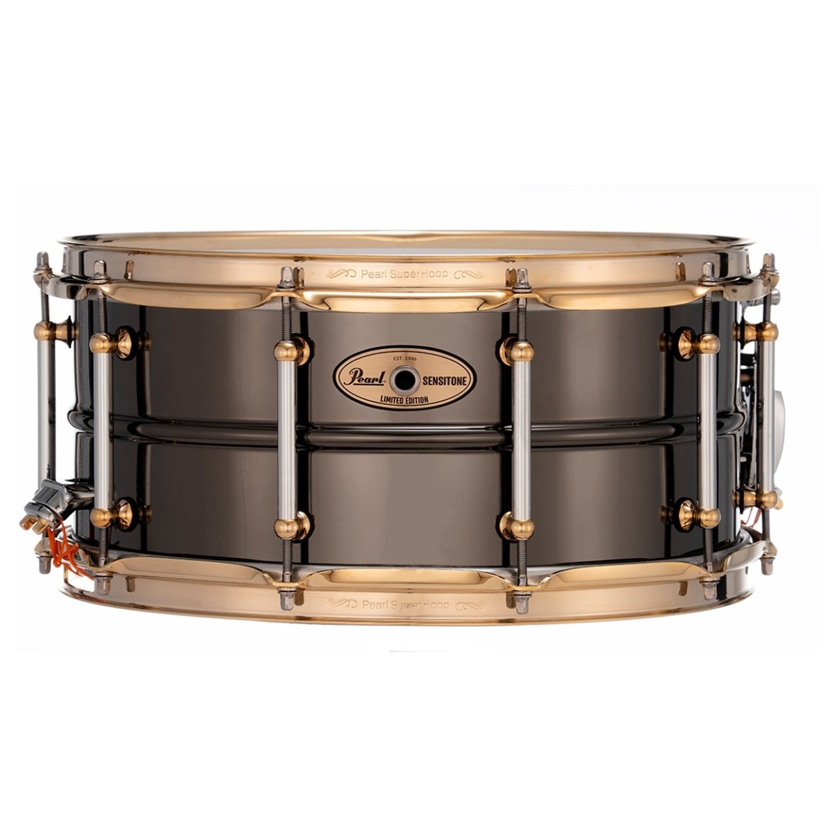 Pearl Limited Edition 14 x 6.5 SensiTone Black Nickel Brass Snare Drum