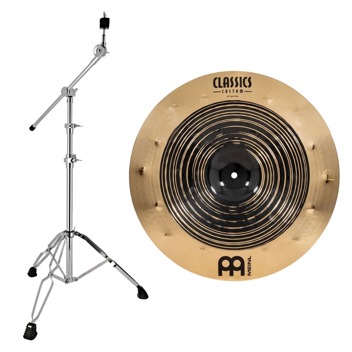 Meinl Classics Custom Dual 18 China & Heavy Duty Cymbal Boom Stand