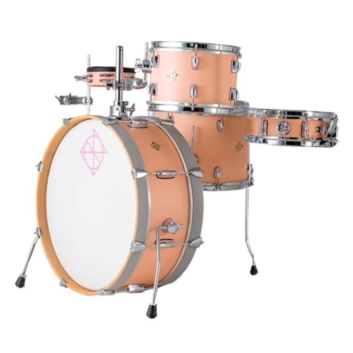 Dixon Drums Little Roomer 20 5pc Shell Pack Satin Peach Fuzz