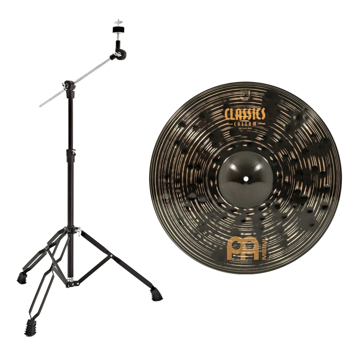 Meinl Classics Custom Dark 20 Ride & Boom Arm Stand Black