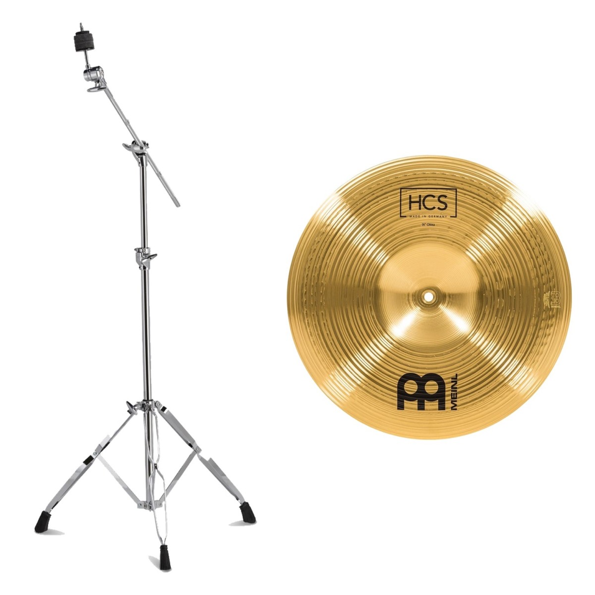 Meinl HCS 16 China Cymbal & Gretsch Explorer Series Boom Cymbal Stand