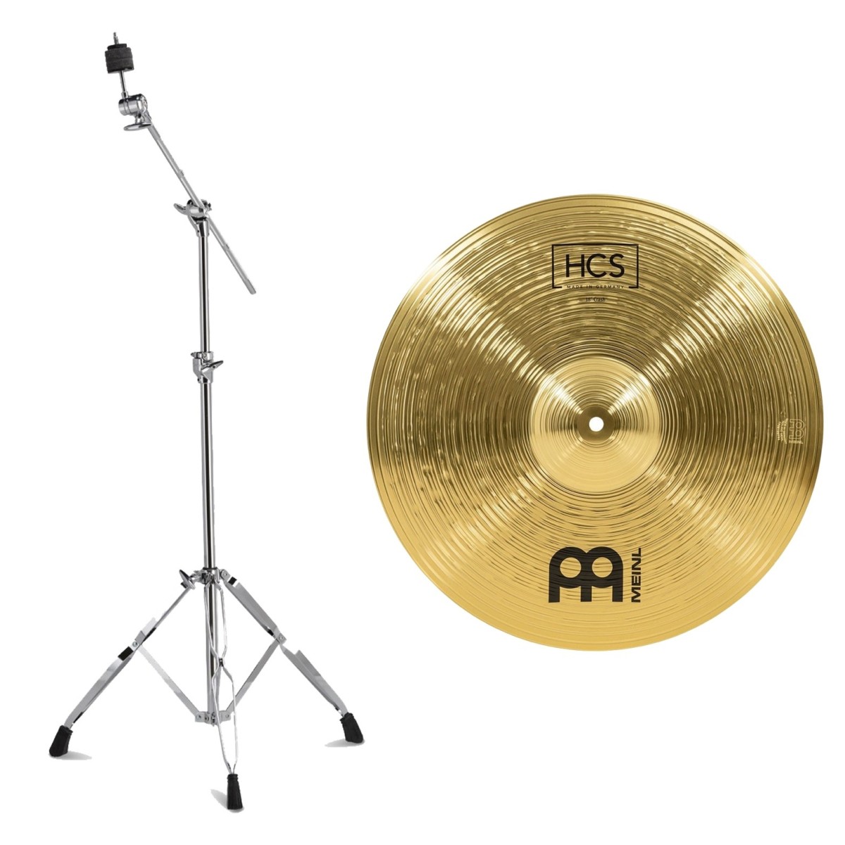Meinl HCS 18 Crash Cymbal & Gretsch Explorer Series Boom Cymbal Stand