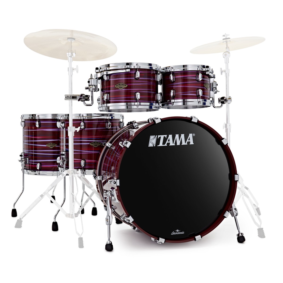 Tama Starclassic Walnut Birch 5pc Shell Pack Lacquer Phantasm Oyster