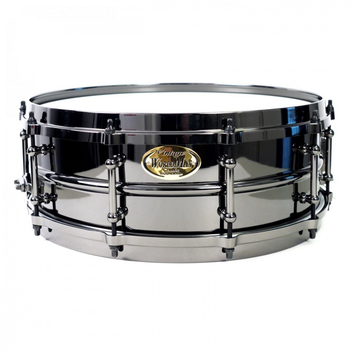 WorldMax 14" x 6.5 Black Brass Snare Drum Black Hardware