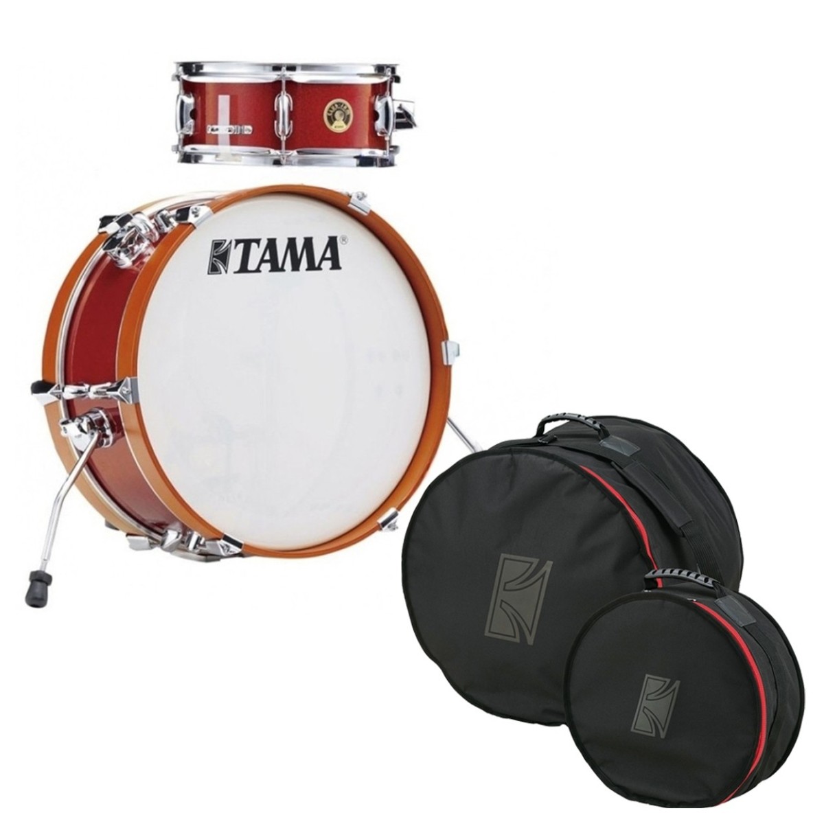 Tama Club-JAM Mini Shell Pack with Bag Set Candy Apple Mist
