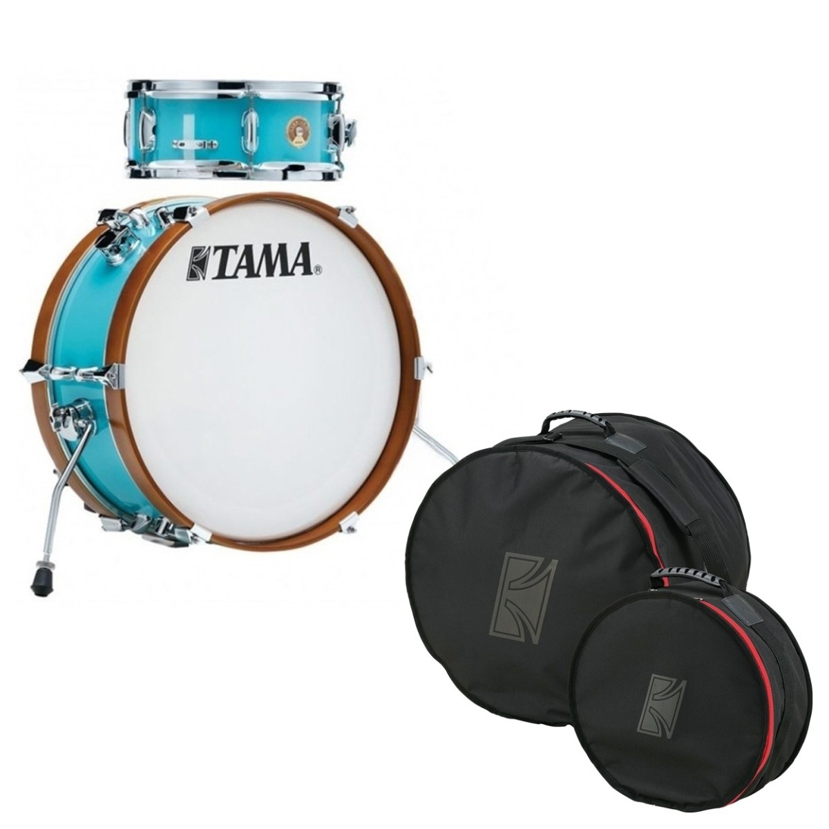 Tama Club-JAM Mini Shell Pack with Bag Set Aqua Blue