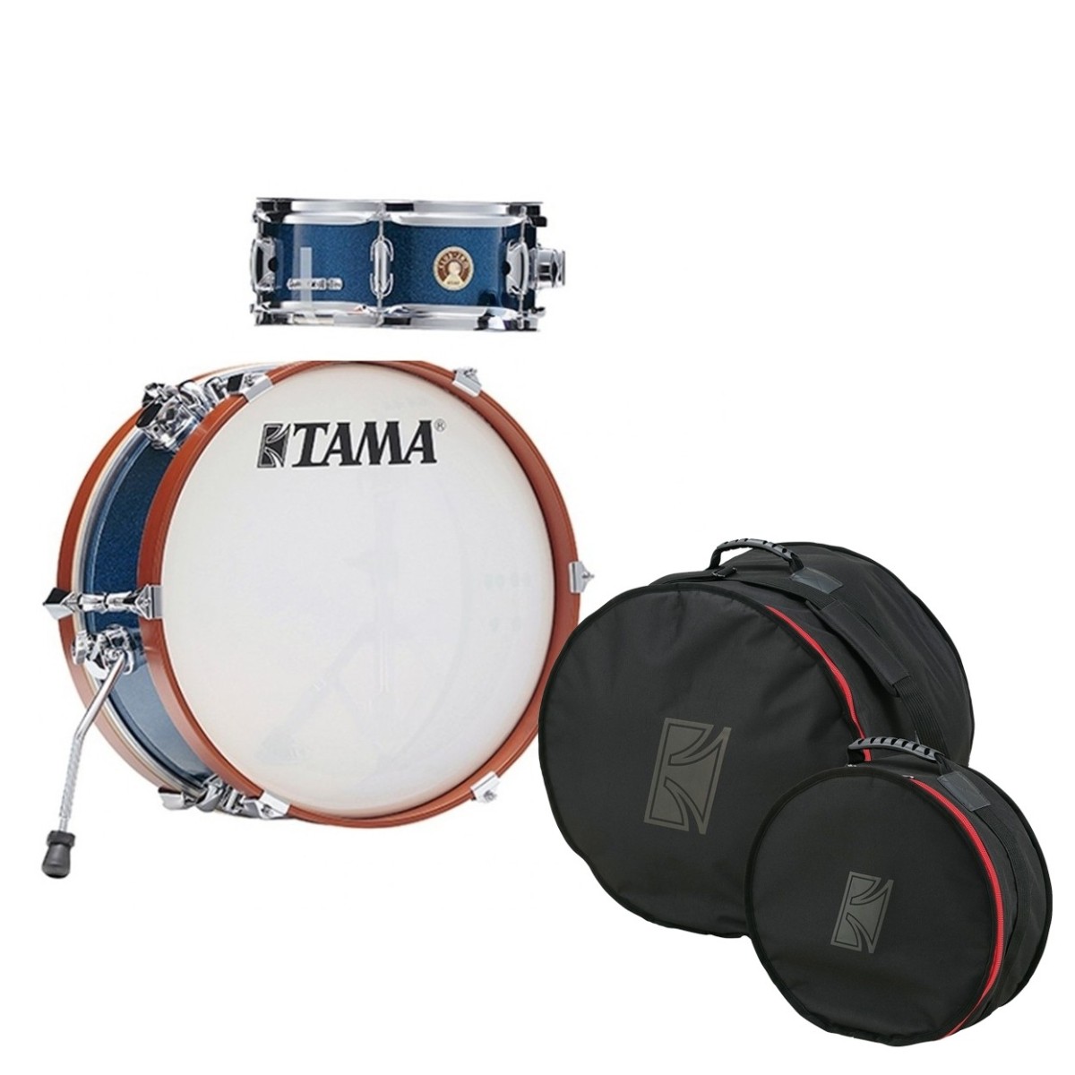 Tama Club-JAM Mini Shell Pack with Bag Set Indigo Sparkle